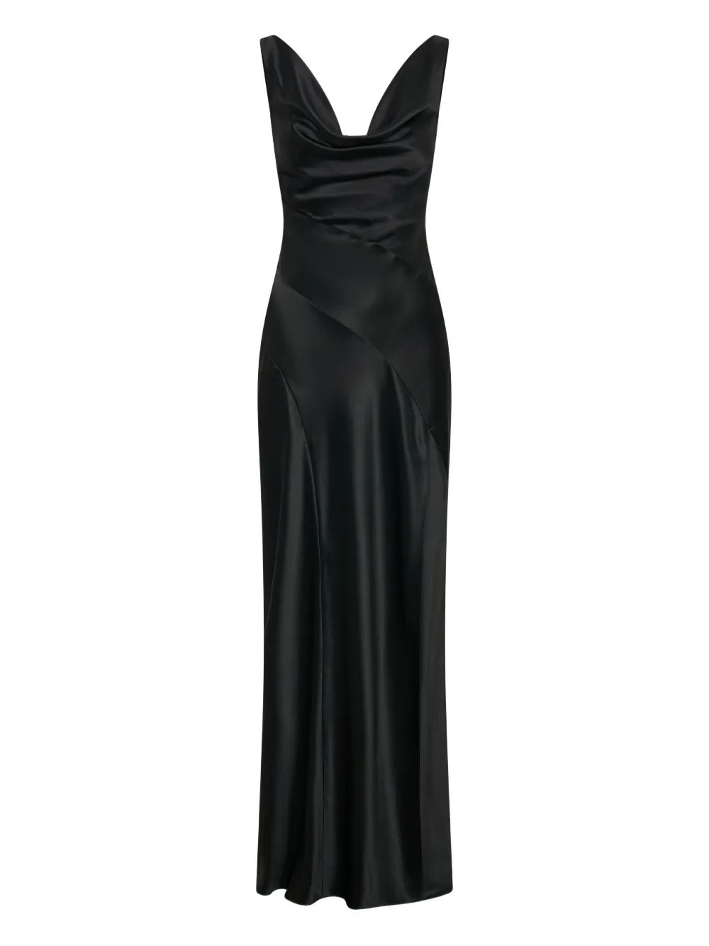 Nicholas Alfina cowl-neck slit dress | Black | Image 1