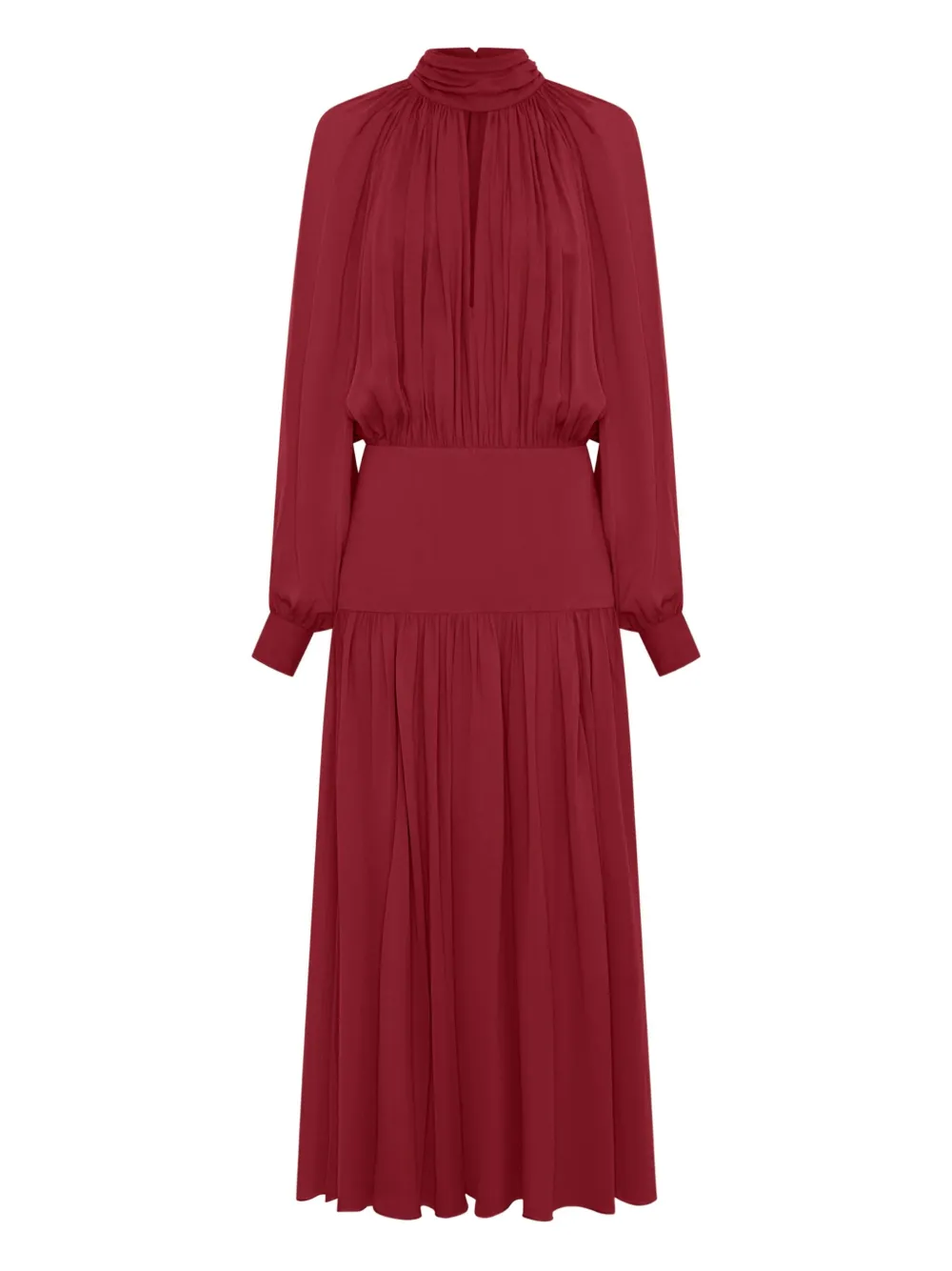 Nicholas robe Aneta à fronces | rouge | Image 1