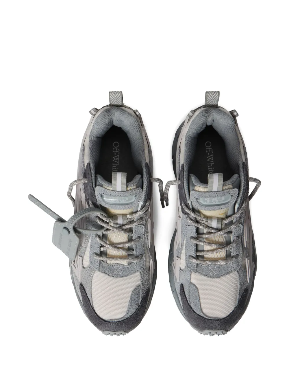 Off-white Be Righ Suede Lace-up Sneakers In Gray