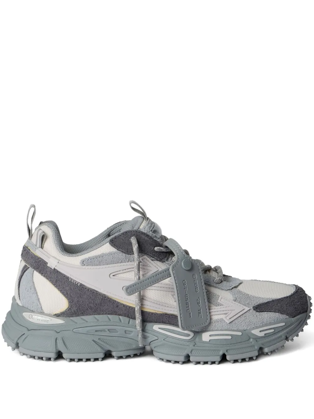 Off-white Be Righ Suede Lace-up Sneakers In Gray