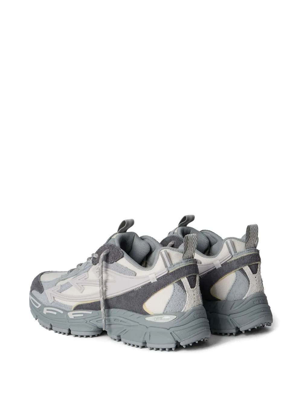 Off-white Be Righ Suede Lace-up Sneakers In Gray