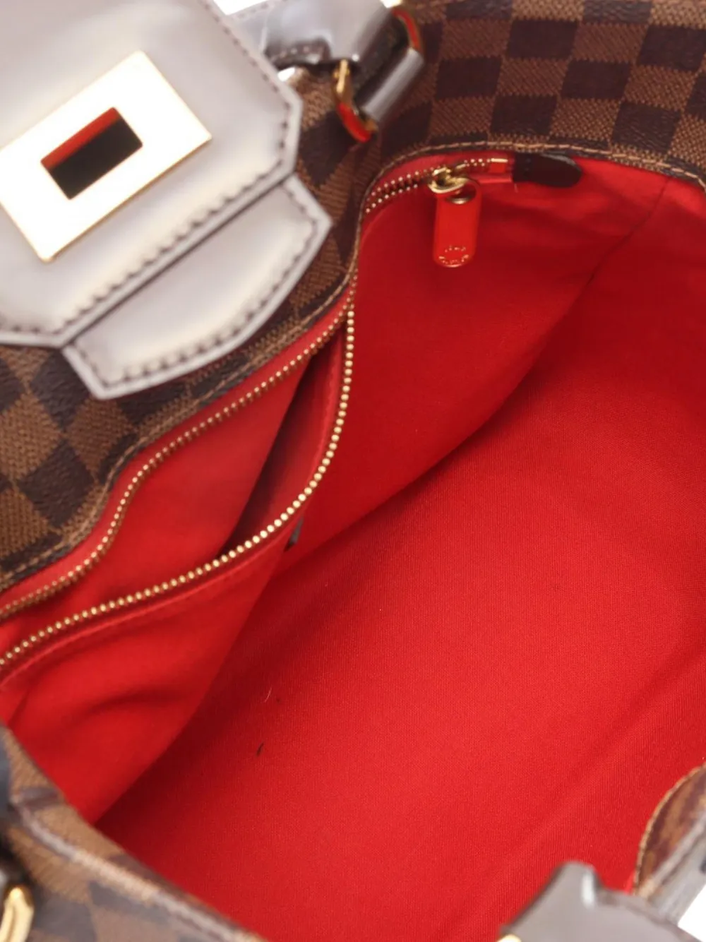 Pre-owned Louis Vuitton 2011 Damiere Ebene Besace Rosebery Crossbody Bag In Brown