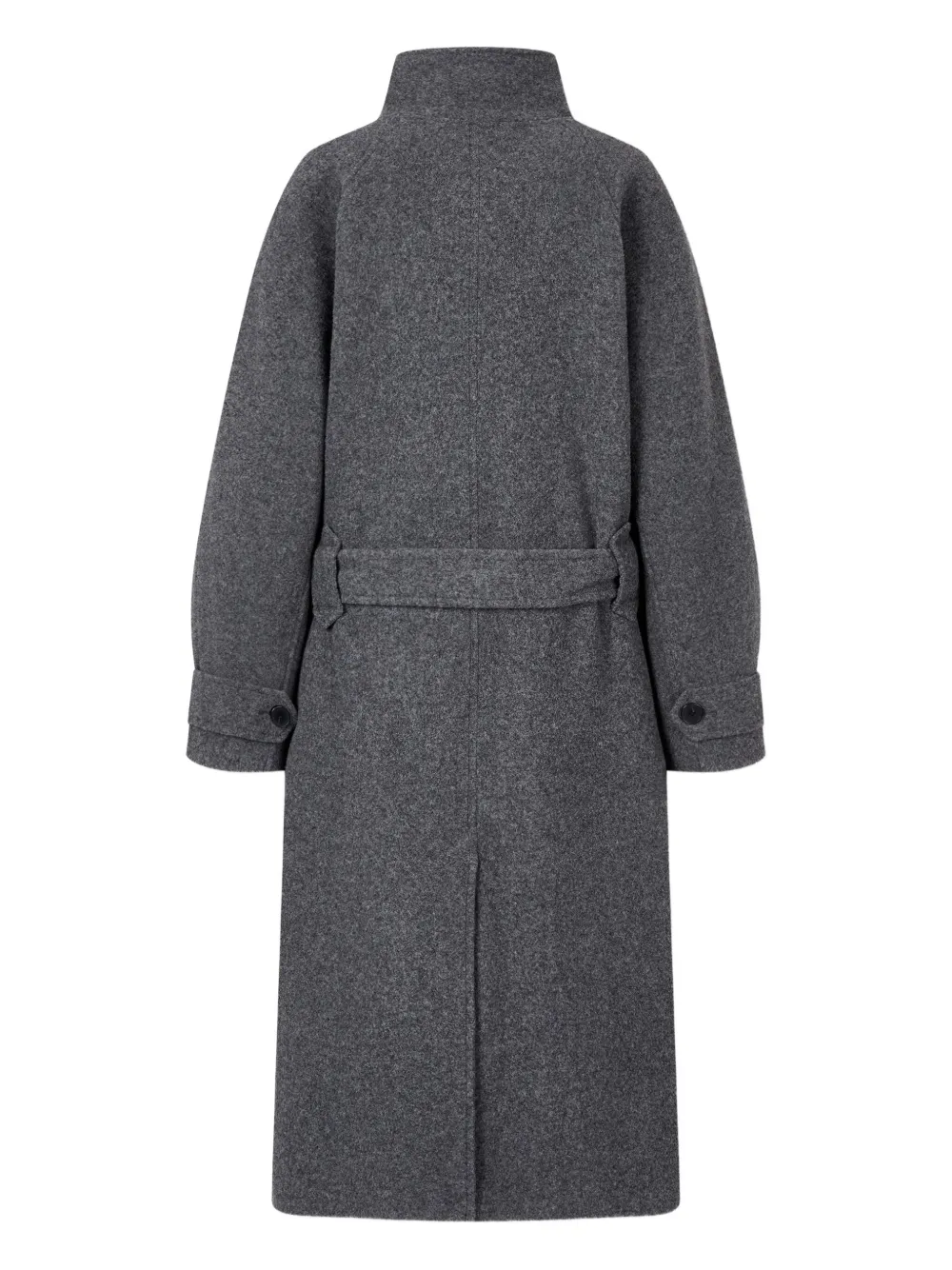 STUDIO TOMBOY Jas met hoge kraag en ceintuur - Grijs