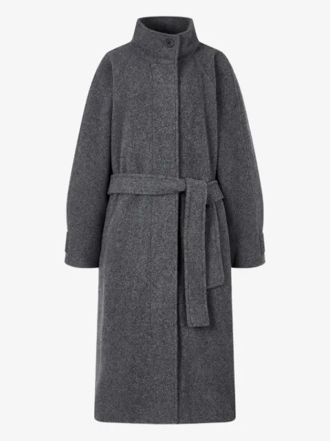 TOMBOY high collar belted coat