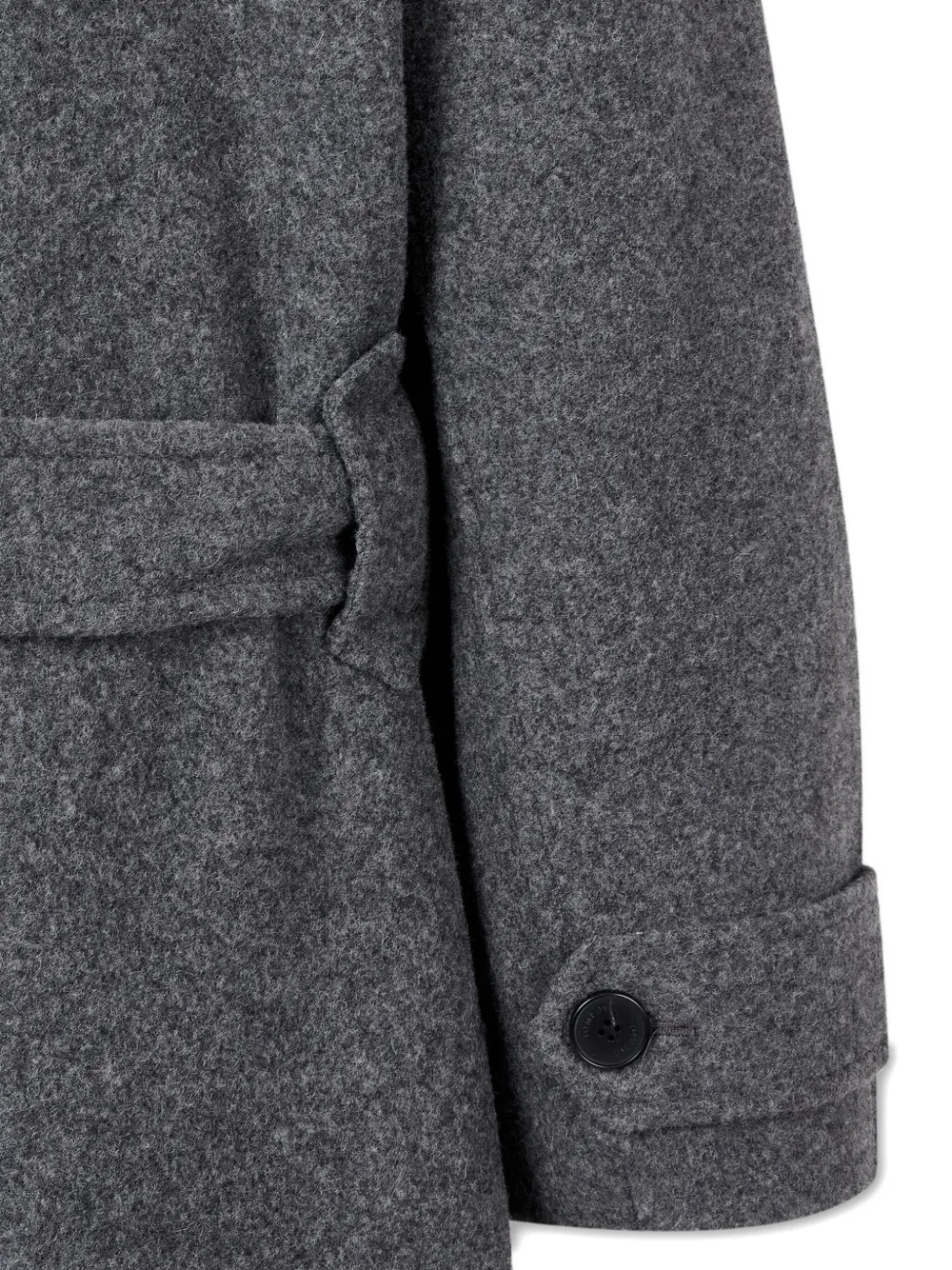 STUDIO TOMBOY Jas met hoge kraag en ceintuur Grijs