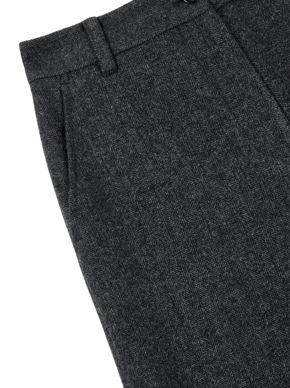 STUDIO TOMBOY Twill broek met visgraatpatroon Grijs