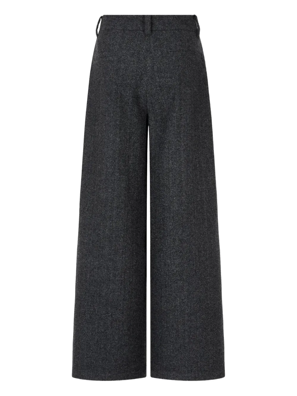 STUDIO TOMBOY Twill broek met visgraatpatroon - Grijs