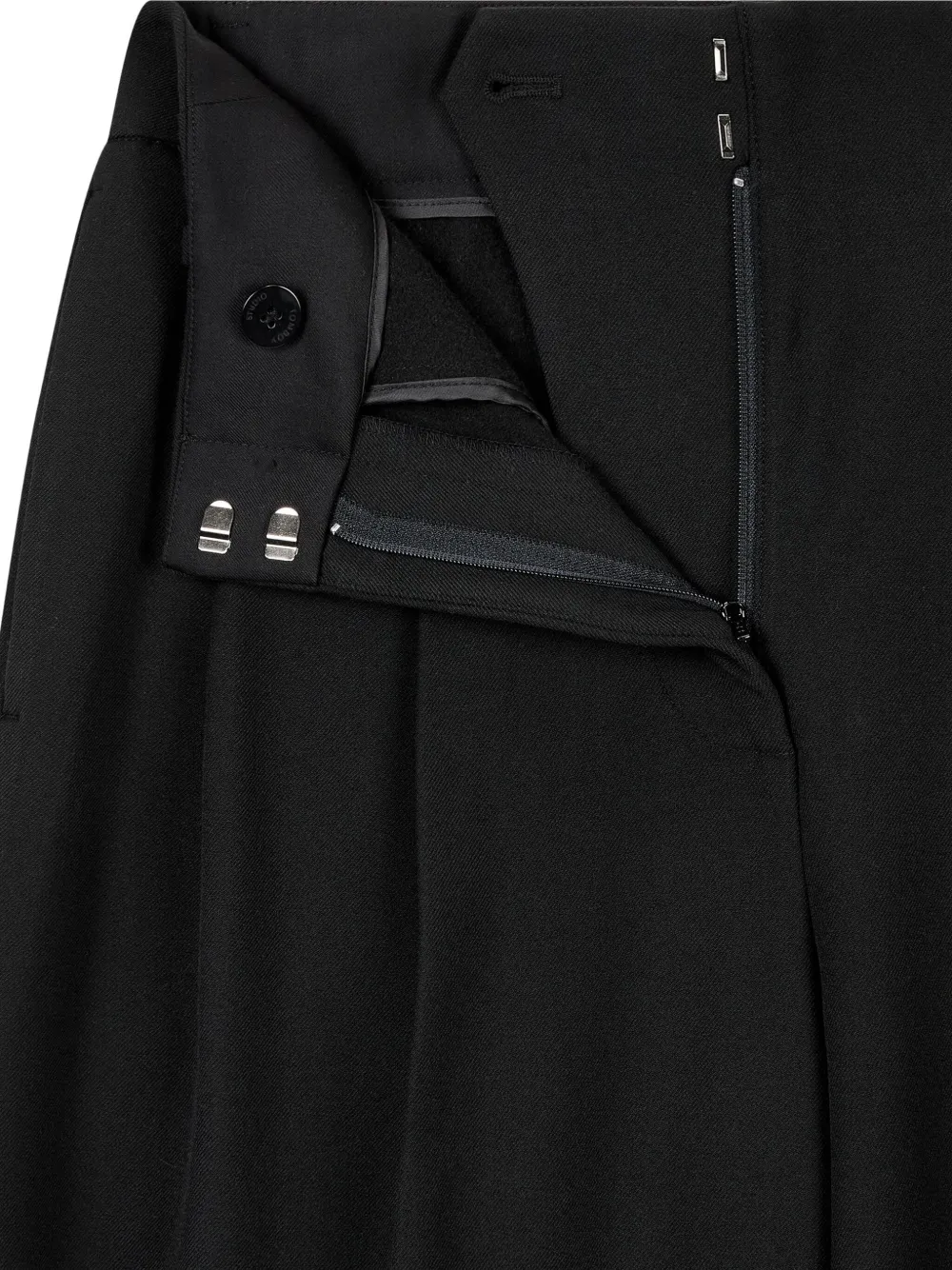 STUDIO TOMBOY Plooibroek met fleece voering Zwart