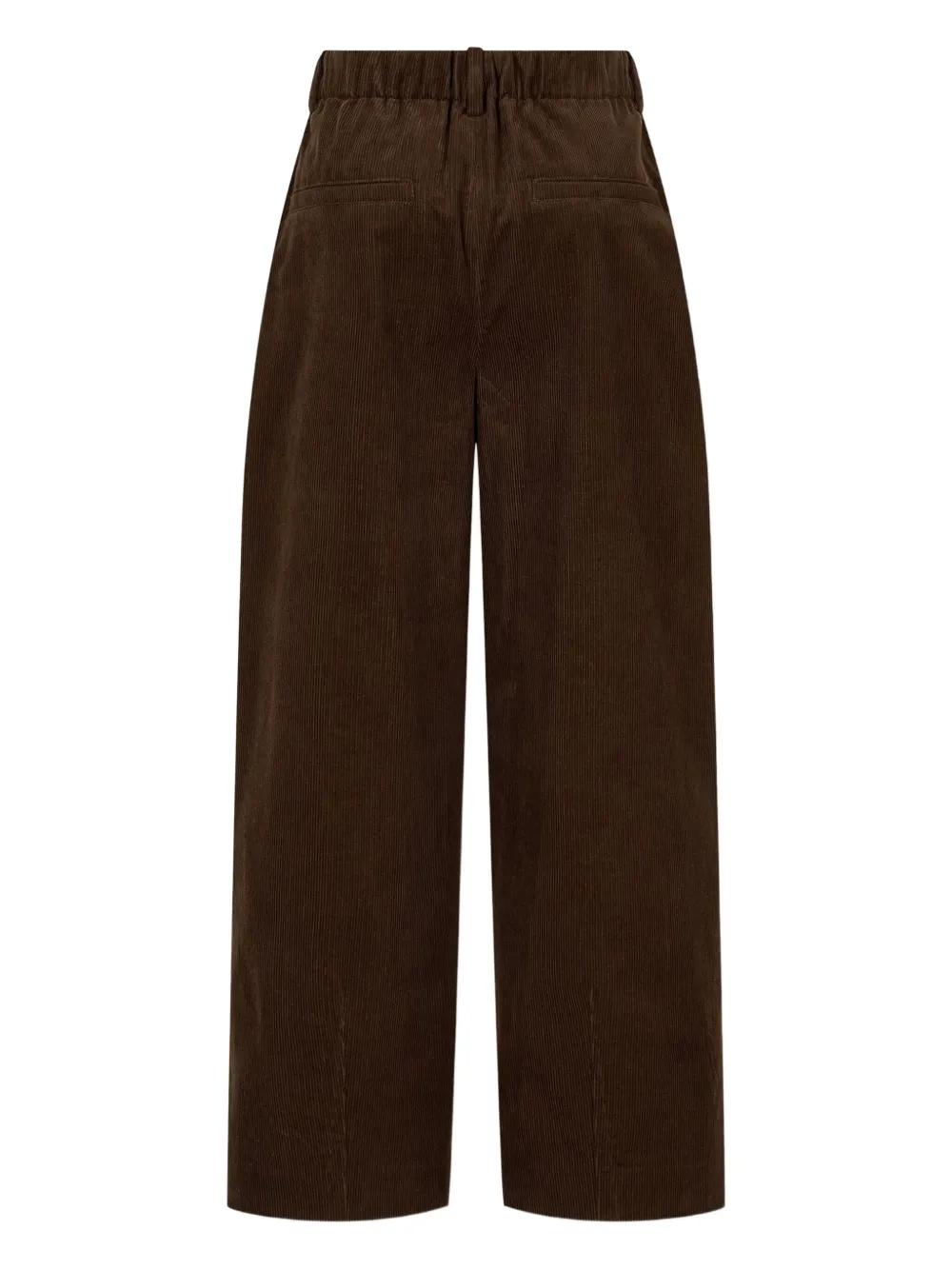 Studio Tomboy Drawstring Corduroy Trousers In Brown