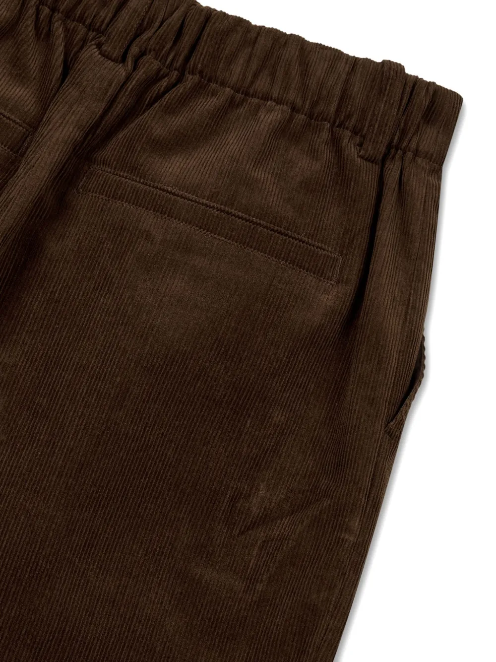 Studio Tomboy Drawstring Corduroy Trousers In Brown