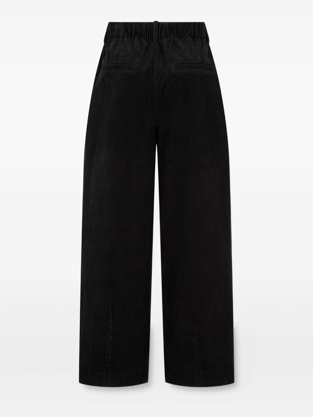 Studio Tomboy Drawstring Corduroy Trousers In Black