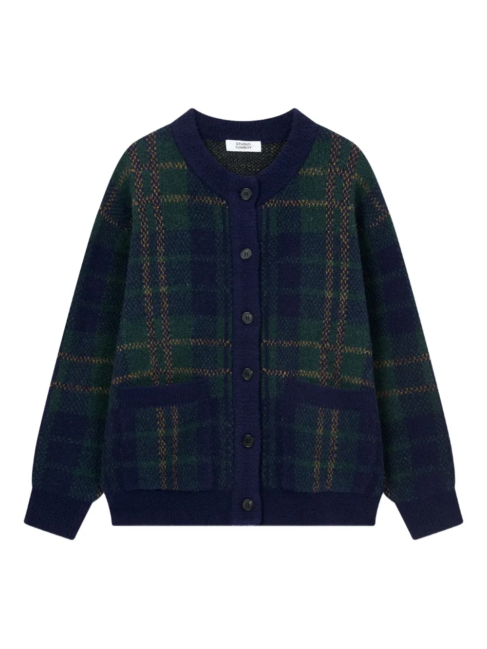TOMBOY Cardigan A Quadri - Verde