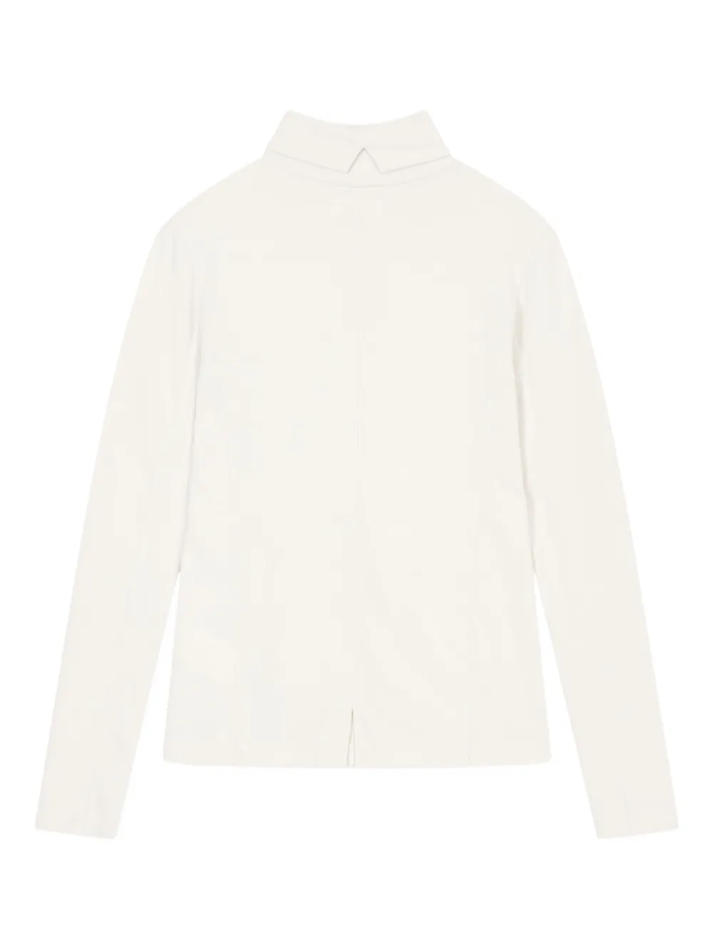 Studio Tomboy Fleece Lined Turtleneck Top In Neutral