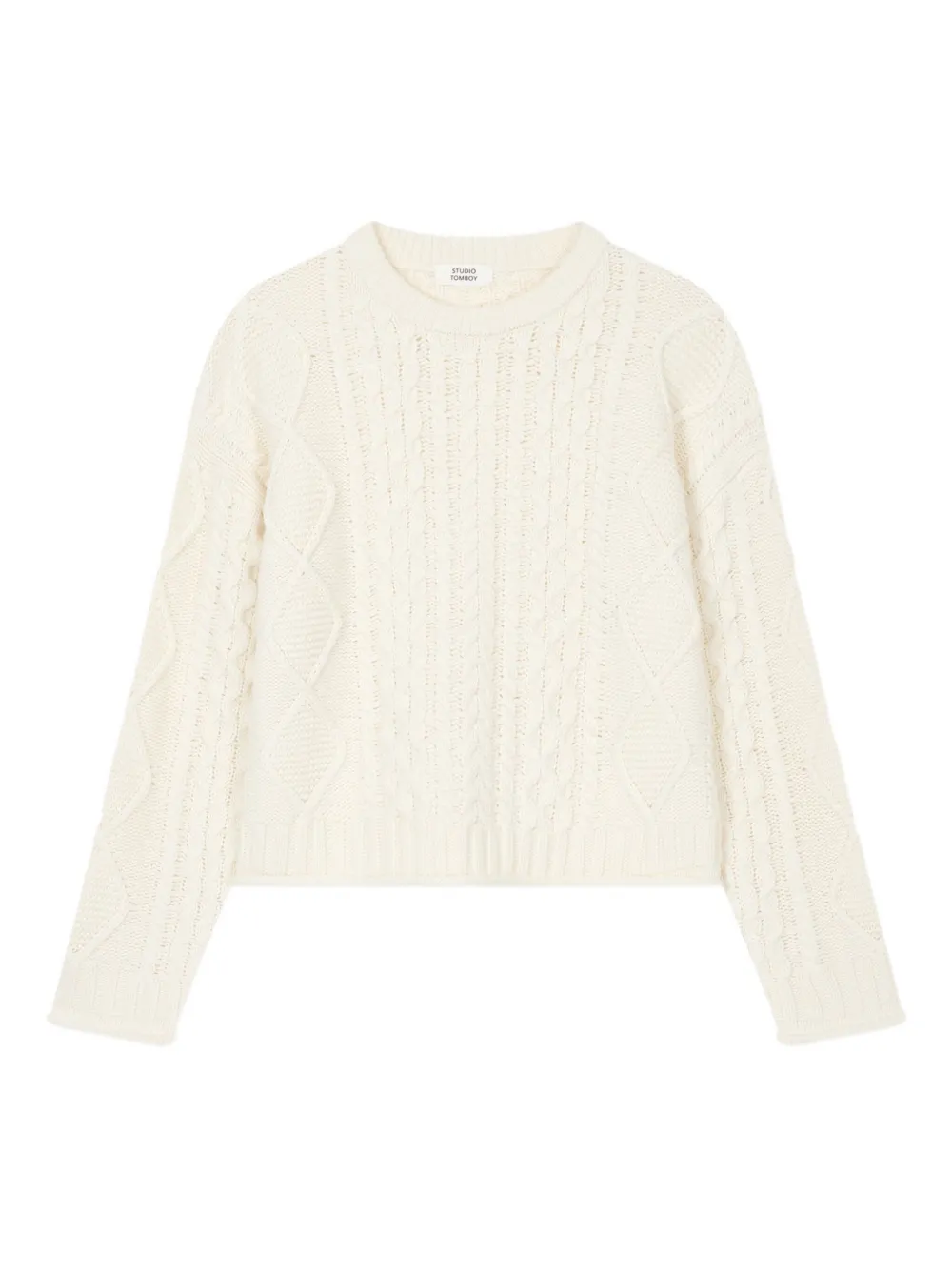 STUDIO TOMBOY cable knit sweater - Toni neutri