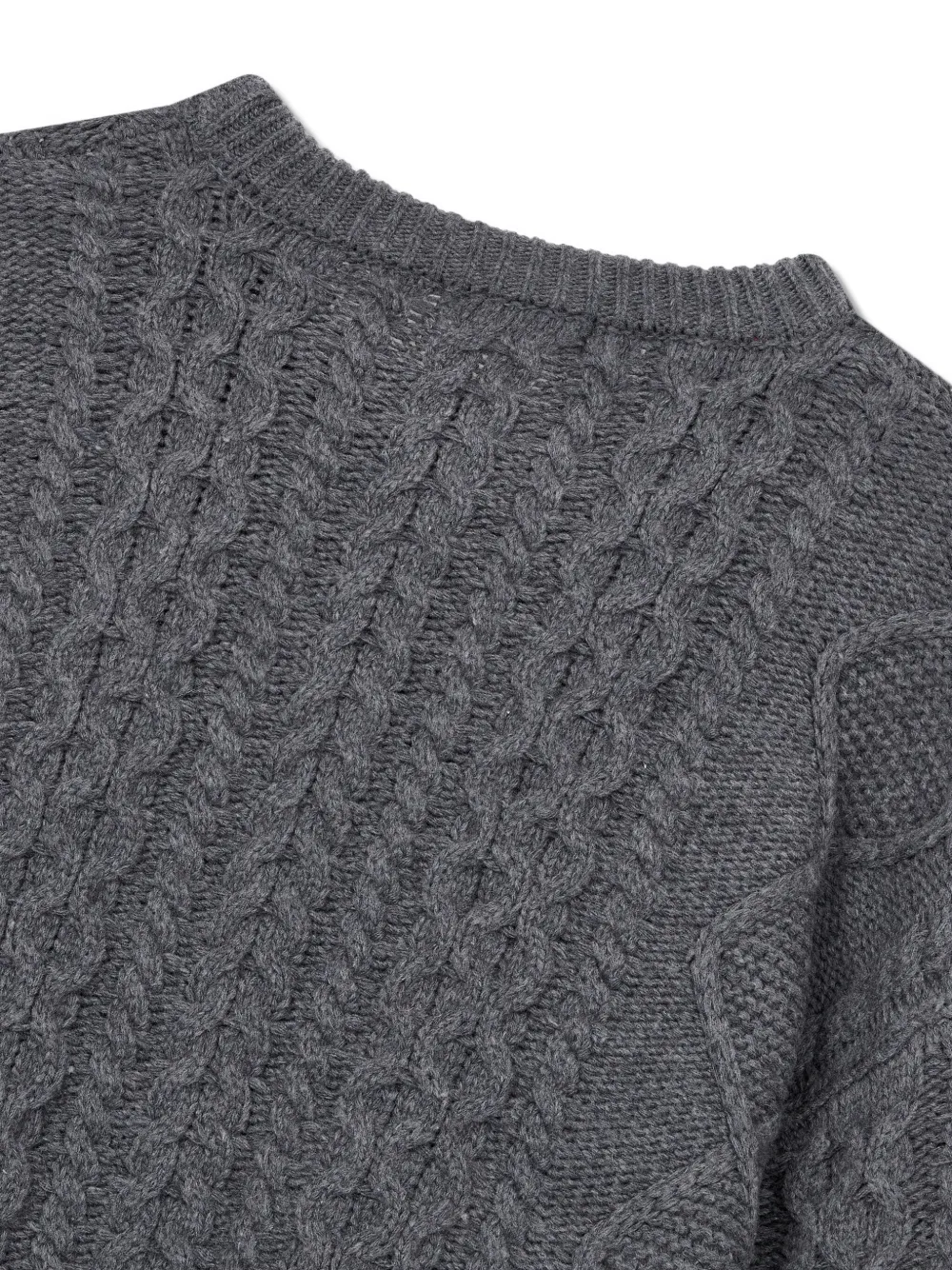 STUDIO TOMBOY Kabelgebreide trui Grijs