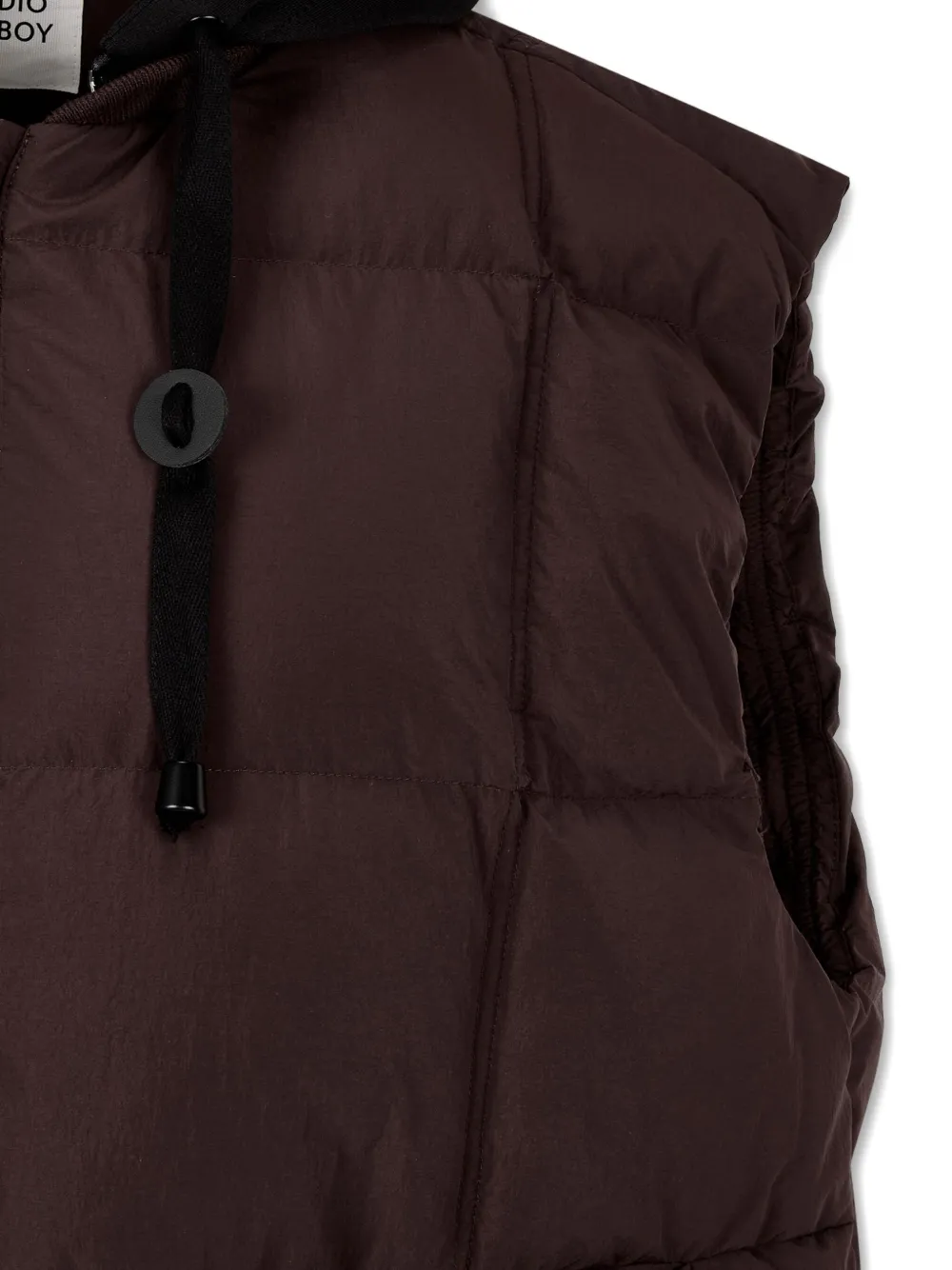 STUDIO TOMBOY Bodywarmer met afneembare capuchon Bruin