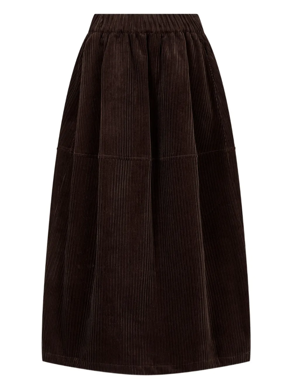 STUDIO TOMBOY Ribfluwelen ballonrok Bruin