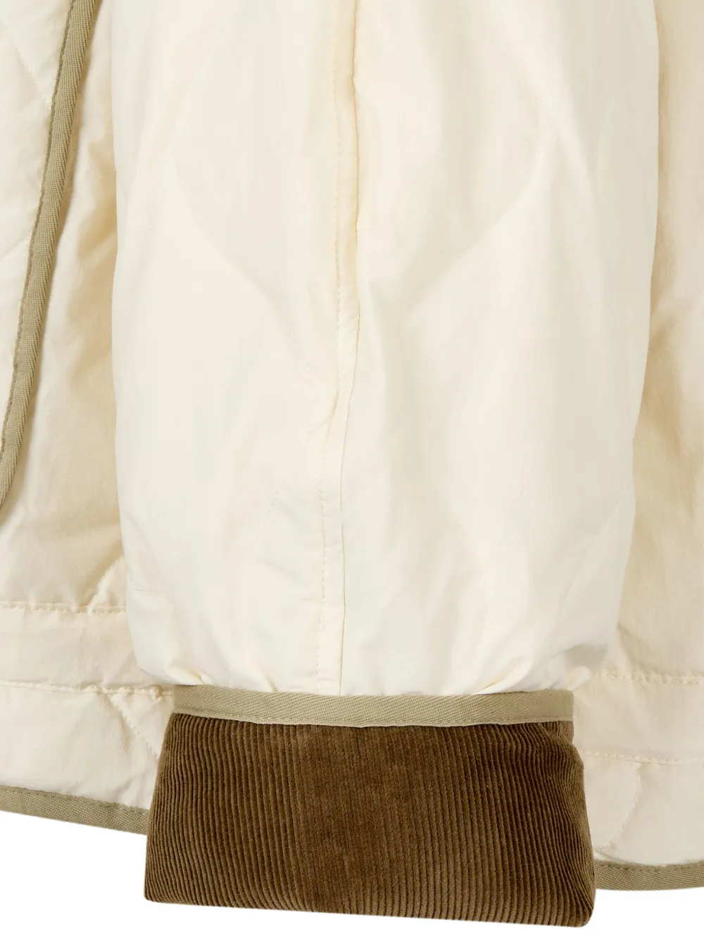 STUDIO TOMBOY Jack met ribfluwelen kraag Beige