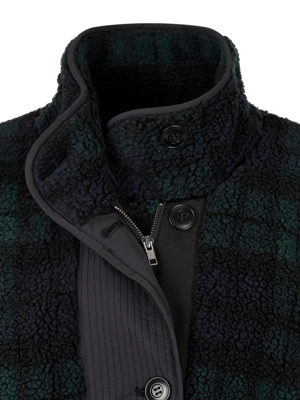 Studio Tomboy Check-pattern Jacket In Green