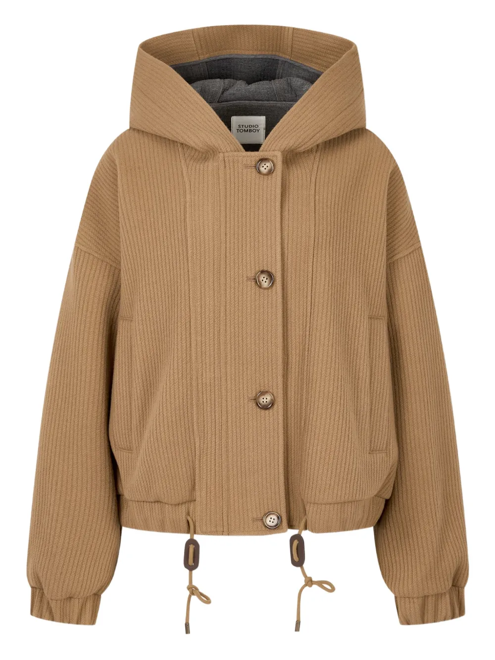 STUDIO TOMBOY hooded corduroy jacket | Neutrals | Image 1
