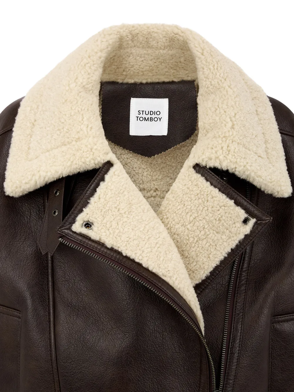 Studio Tomboy Buckle-detail Jacket In Brown