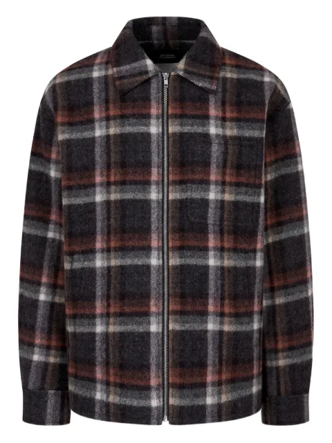 TOMBOY check-pattern zip up jacket