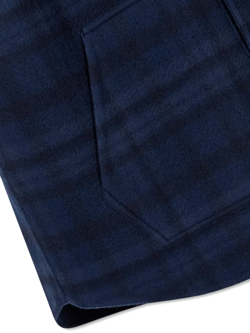 Check-Pattern Hooded Jacket