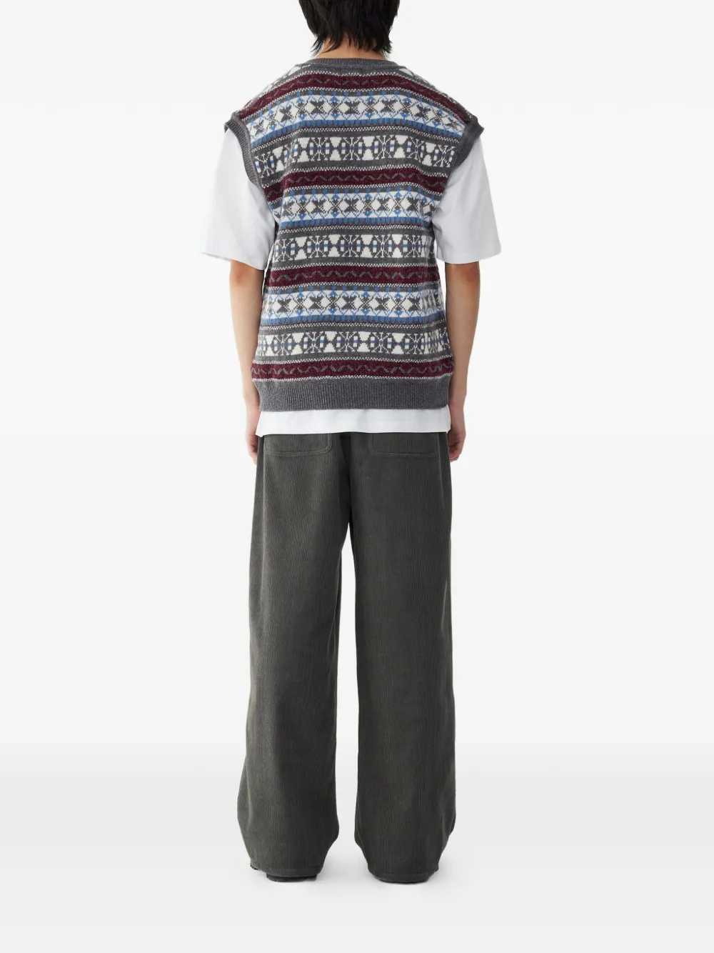 Corduroy -Effect Trousers