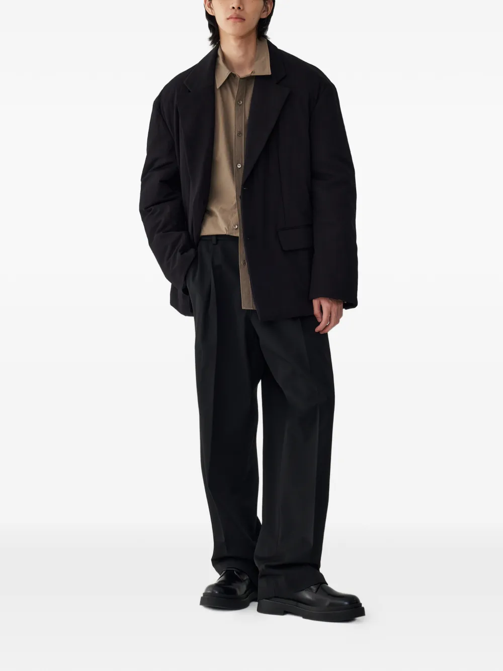 STUDIO TOMBOY pleate trousers - Zwart