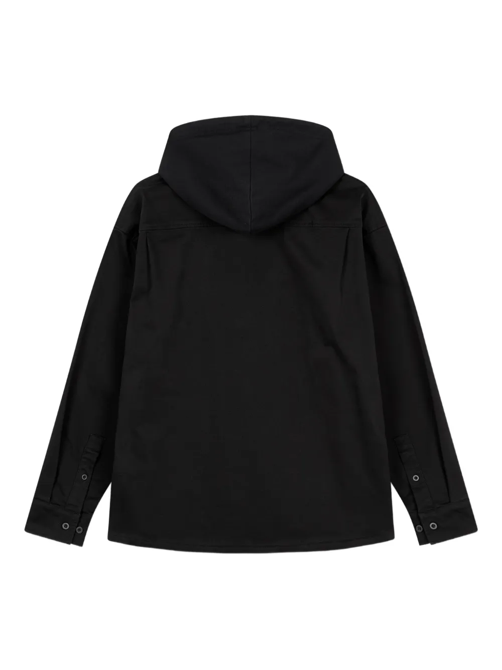 STUDIO TOMBOY hooded long-sleeve shirt - Zwart
