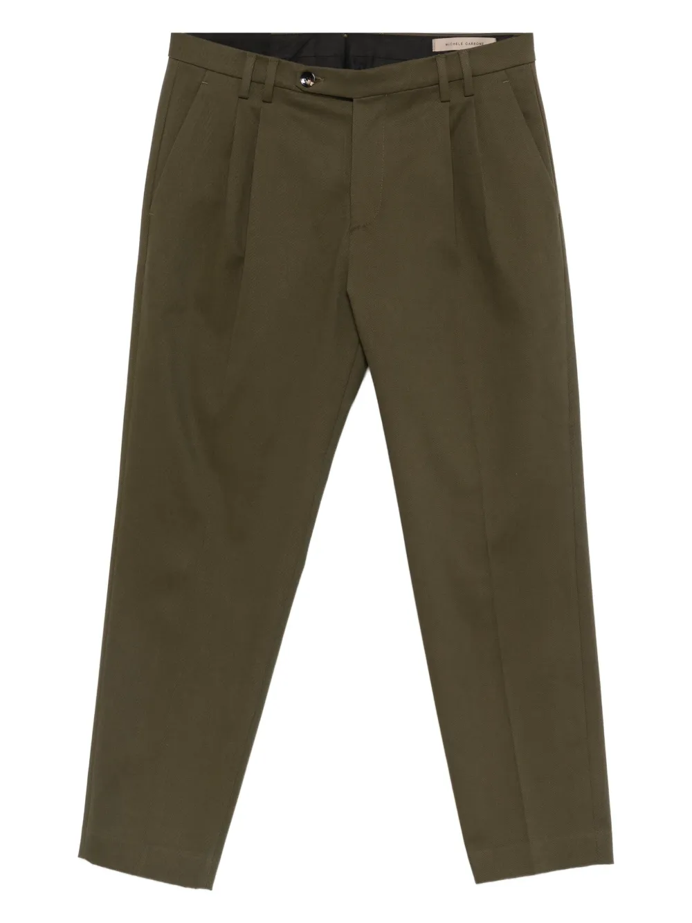 michael coal pleated trousers | Green | Image 1