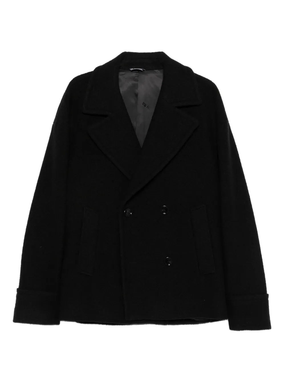 Les Hommes Urban ダブルコート - ブラック Les Hommes Urban ダブルコート - ブラック