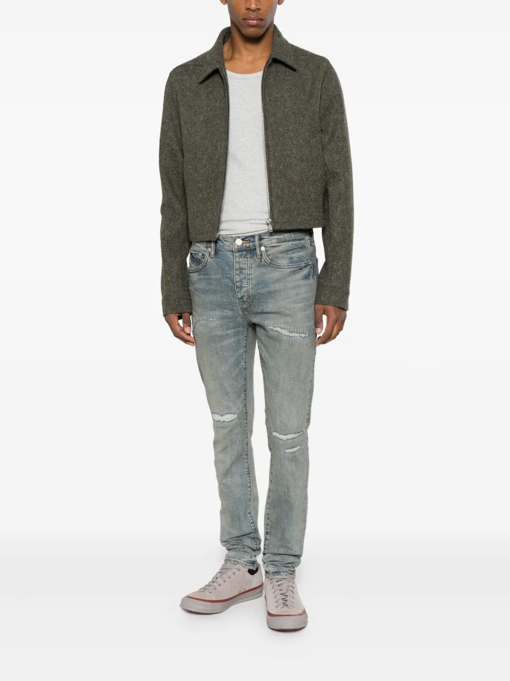 Purple Brand P001 ripped jeans - Blauw