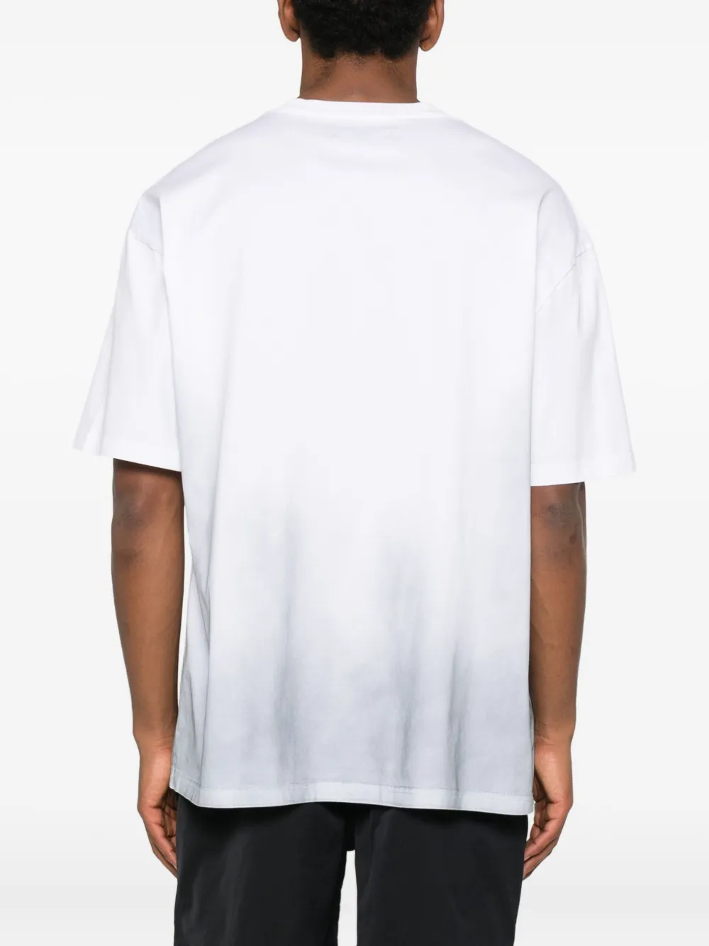 Purple Brand Oversized Graphic Mercerized Cotton T-shirt In White