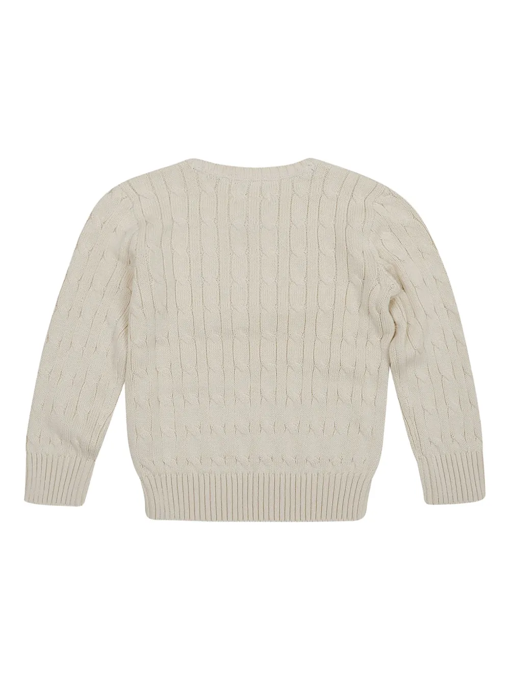 POLO RALPH LAUREN KIDS Kabelgebreide trui Beige