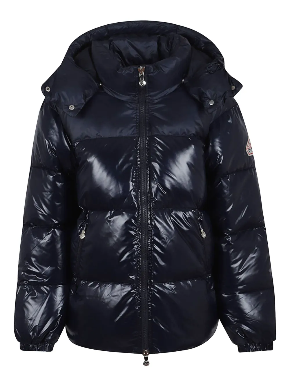 Pyrenex Lively Long Hooded Quilted Jacket In Black