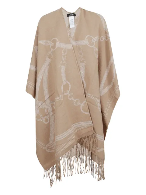 Lauren Ralph Lauren chain-pattern cape