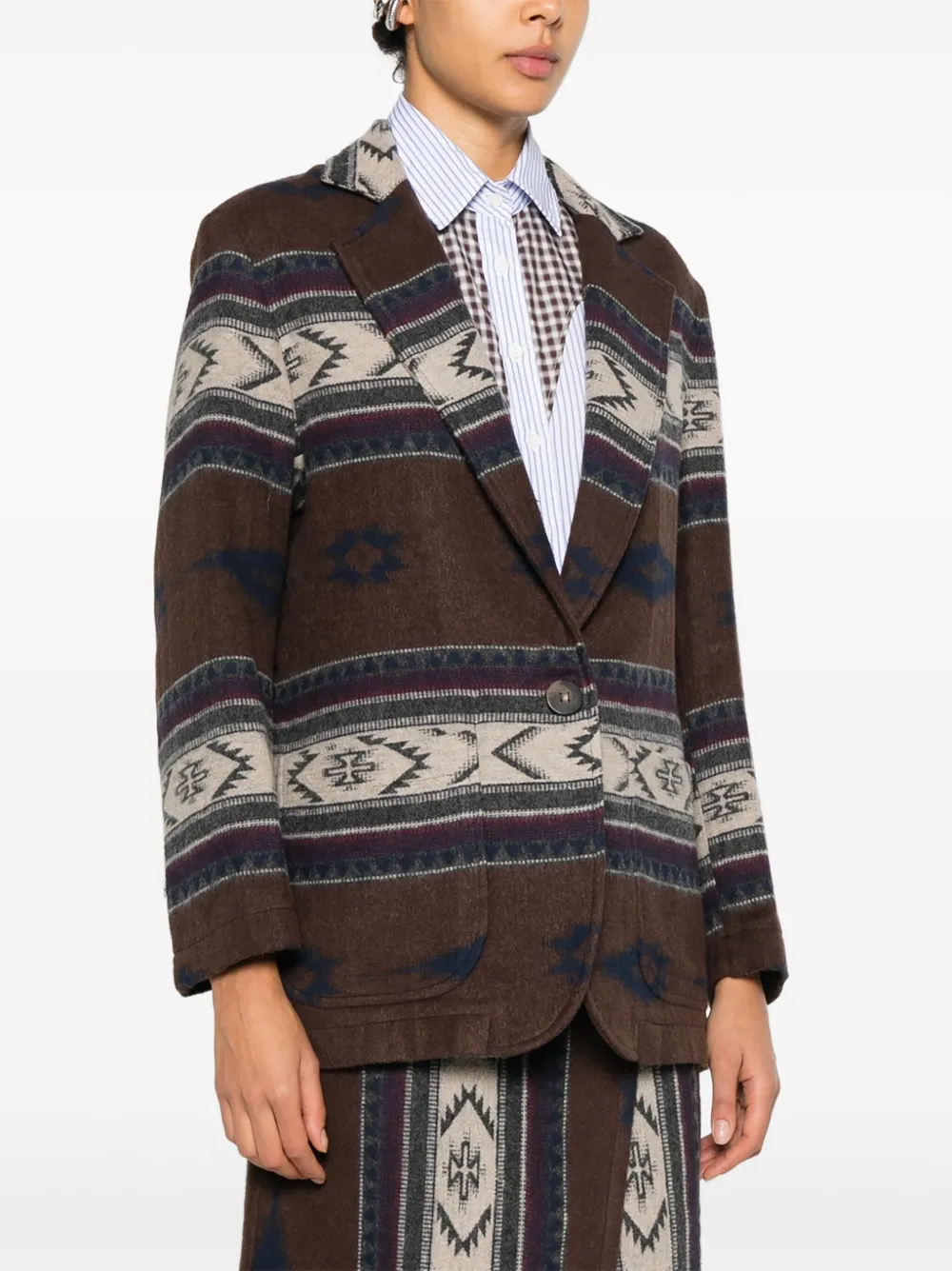 Diega Virato Single-breasted In Brown