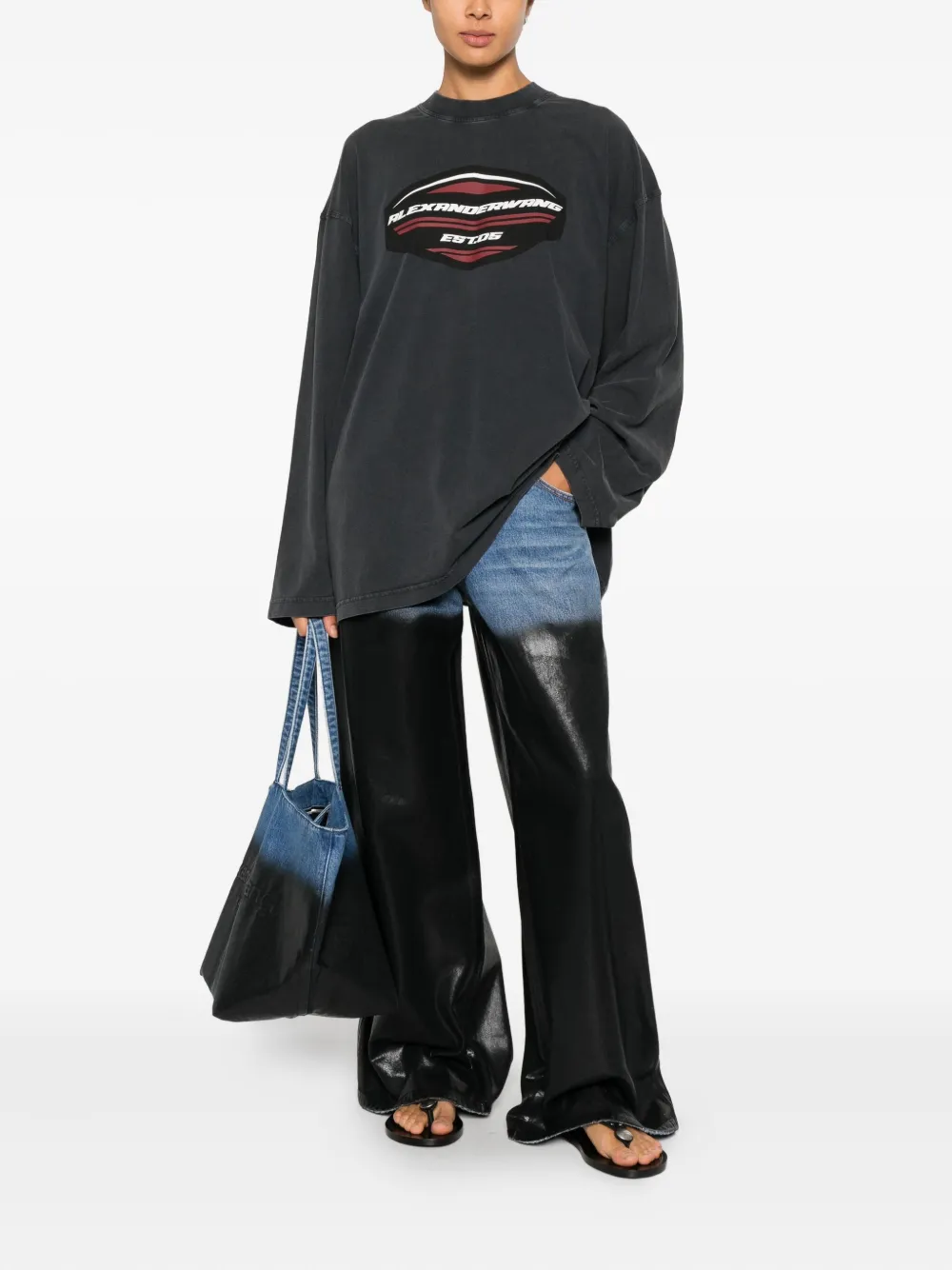 Alexander Wang Long-Sleeved Graphic jersey | T-shirts & Jerseys | Image 2
