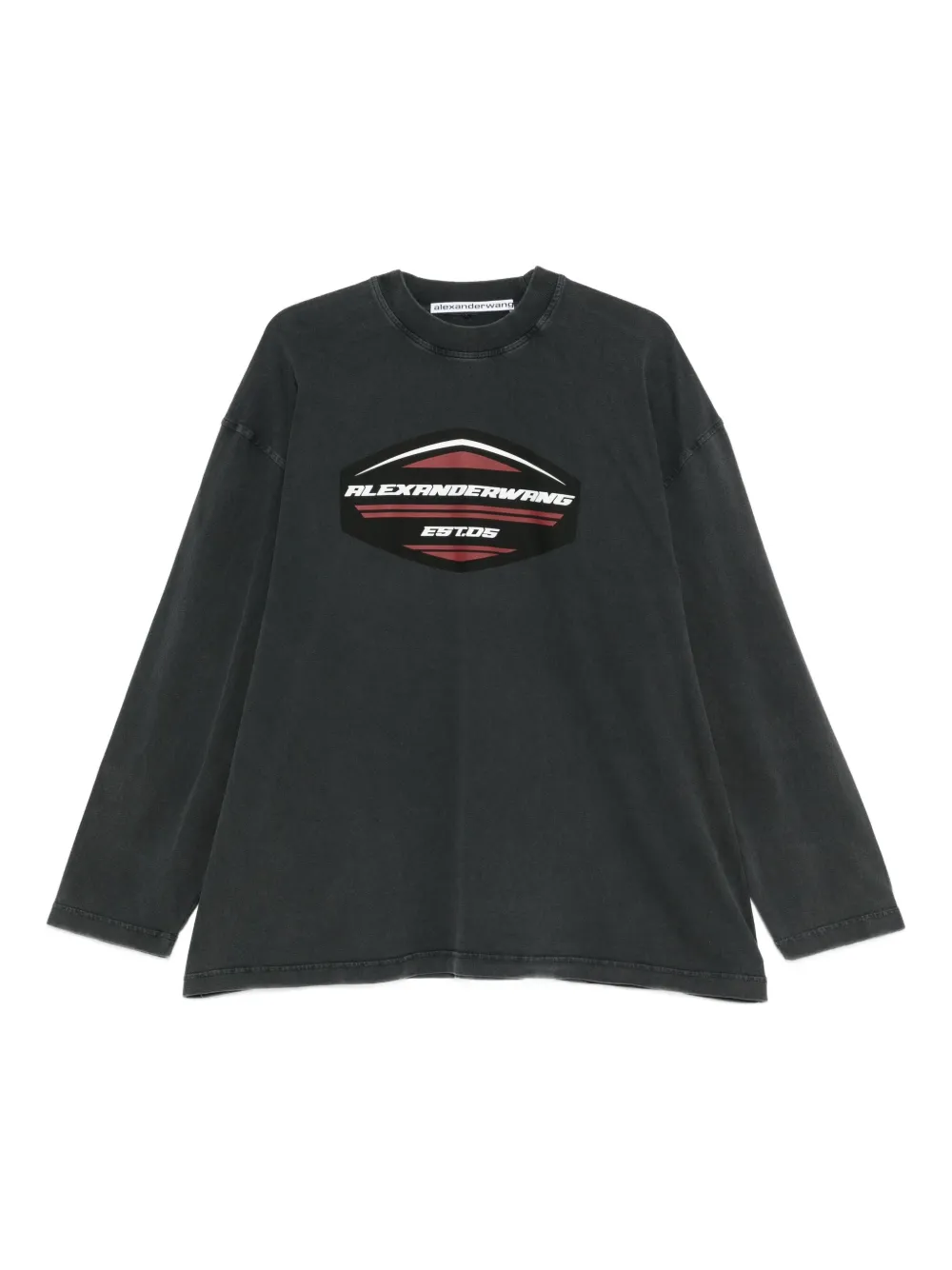 Alexander Wang Long-Sleeved Graphic jersey | Grey | Image 1
