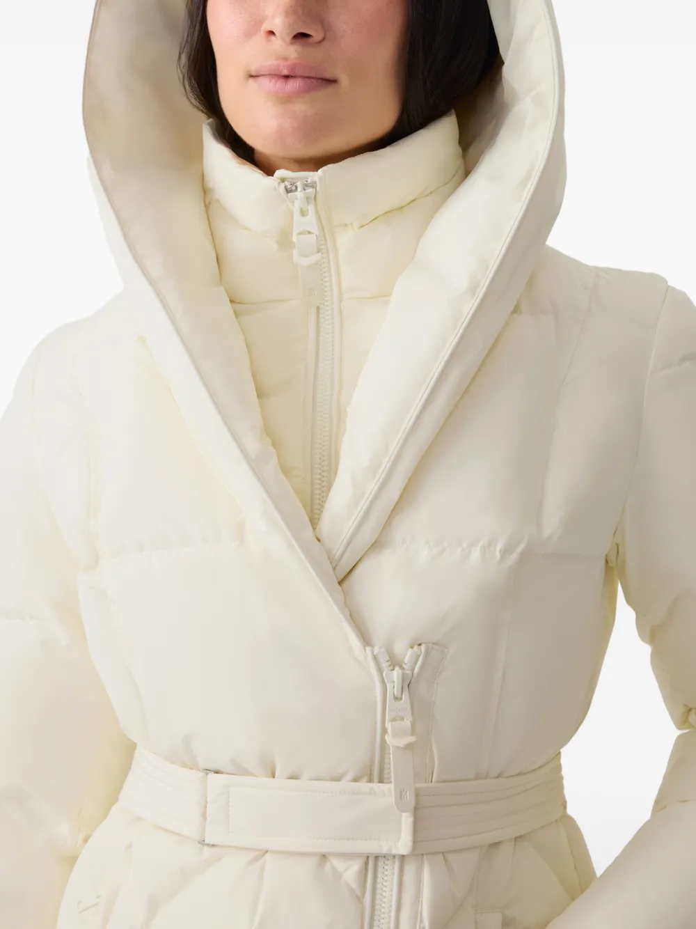 Mackage Gewatteerde jas met capuchon Beige