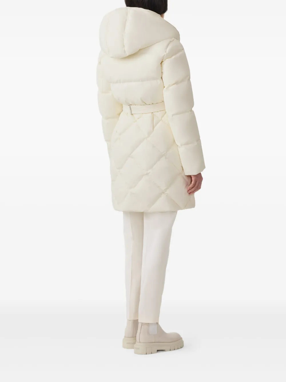 Mackage Gewatteerde jas met capuchon Beige