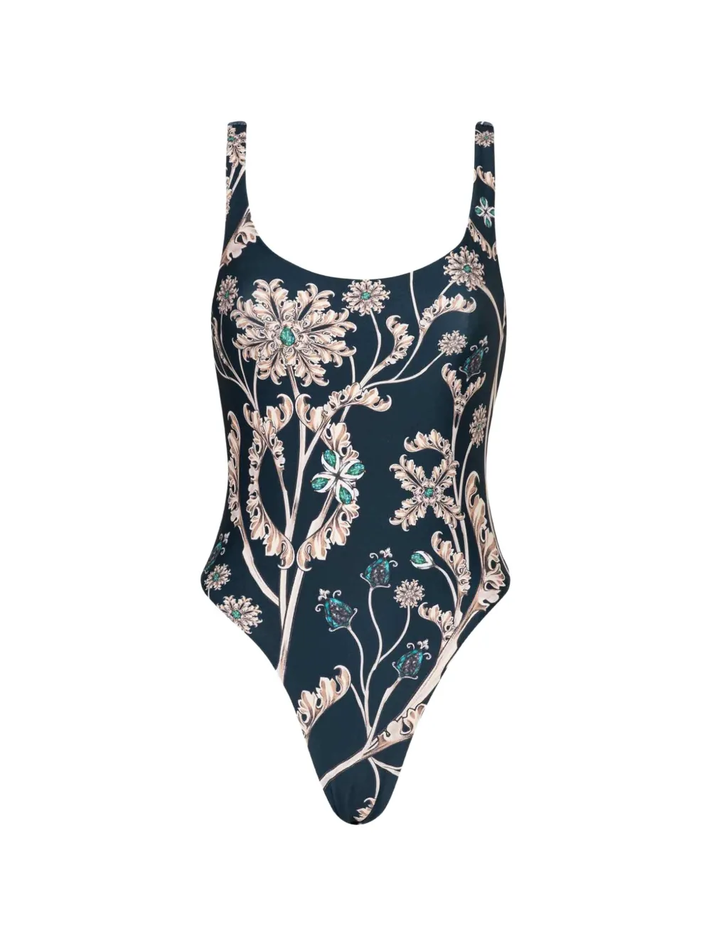 Agua By Agua Bendita Gema floral swimsuit - Blu