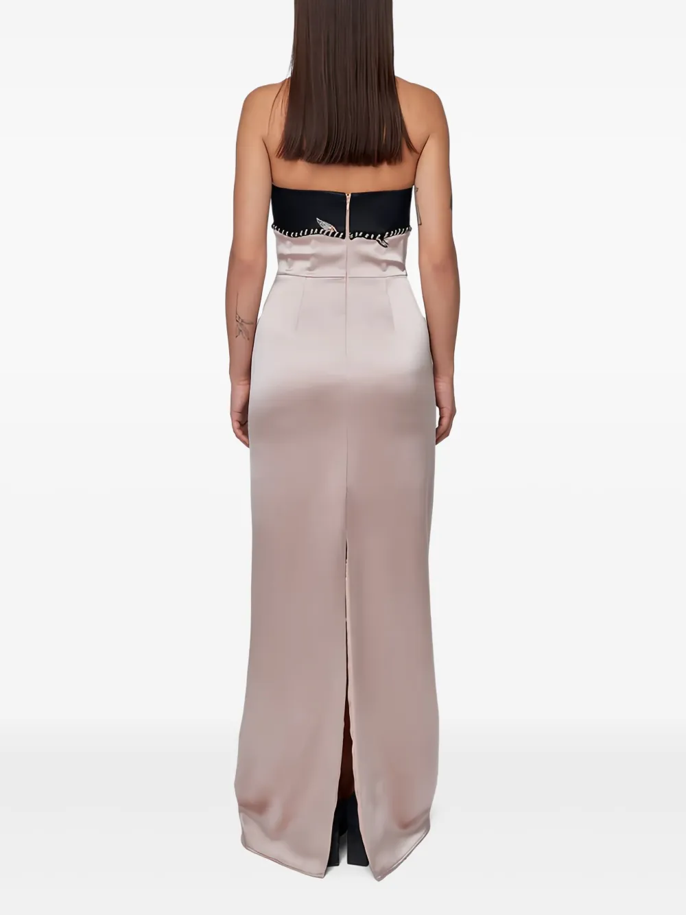 Nafsika Skourti Edith strapless gown - Beige