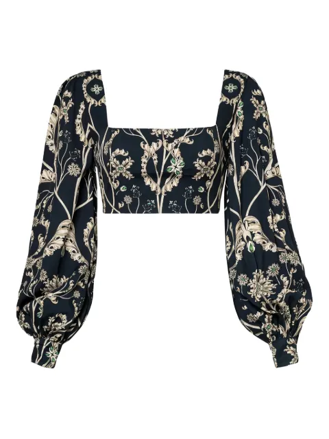 Agua By Agua Bendita Pera Gema balloon-sleeve top