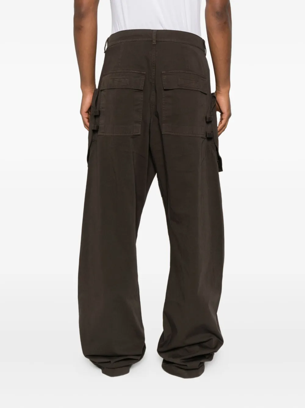 Rick Owens Drkshdw Pocket Trousers In Brown