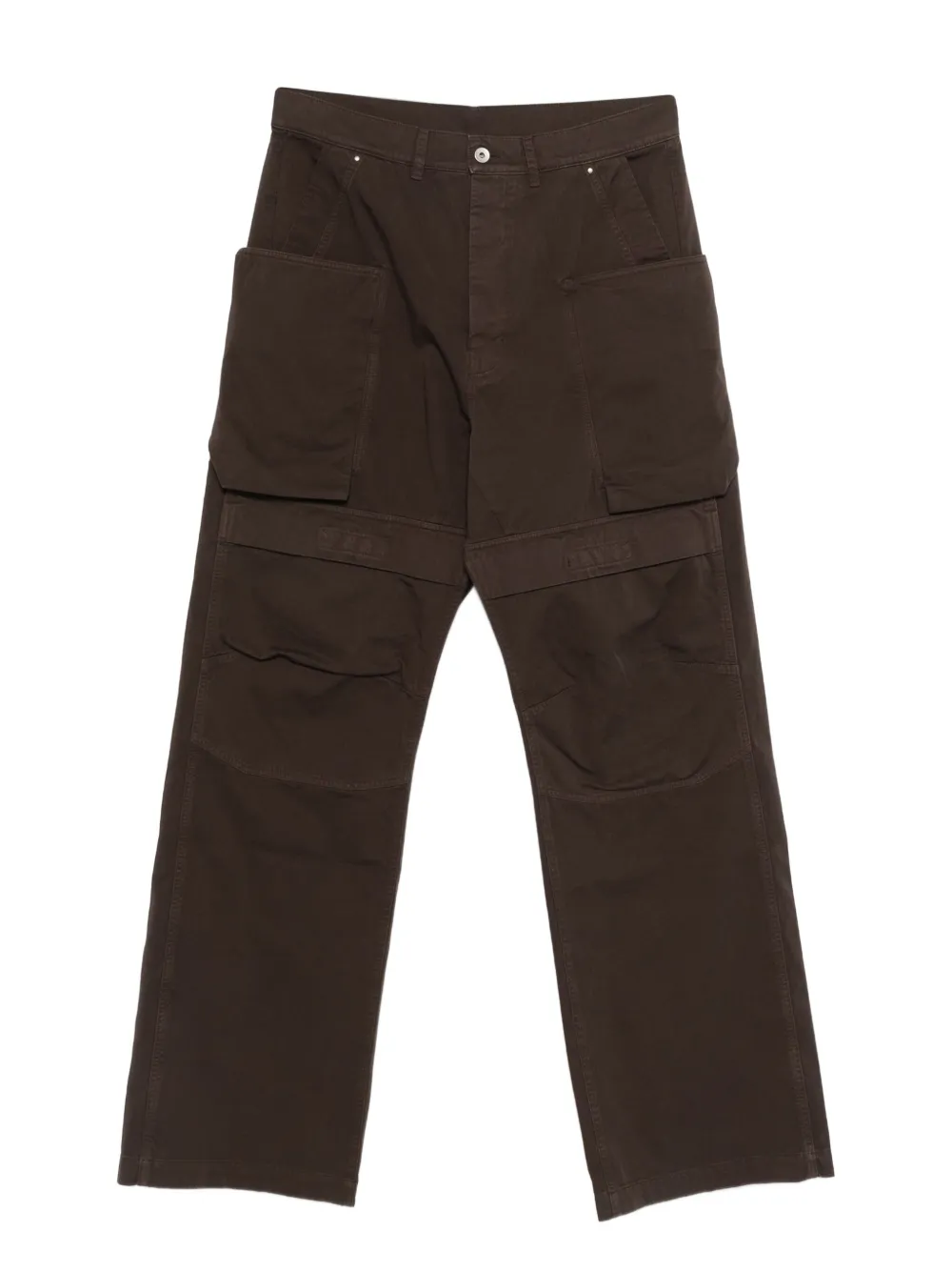 Rick Owens Drkshdw Pocket Trousers In Brown