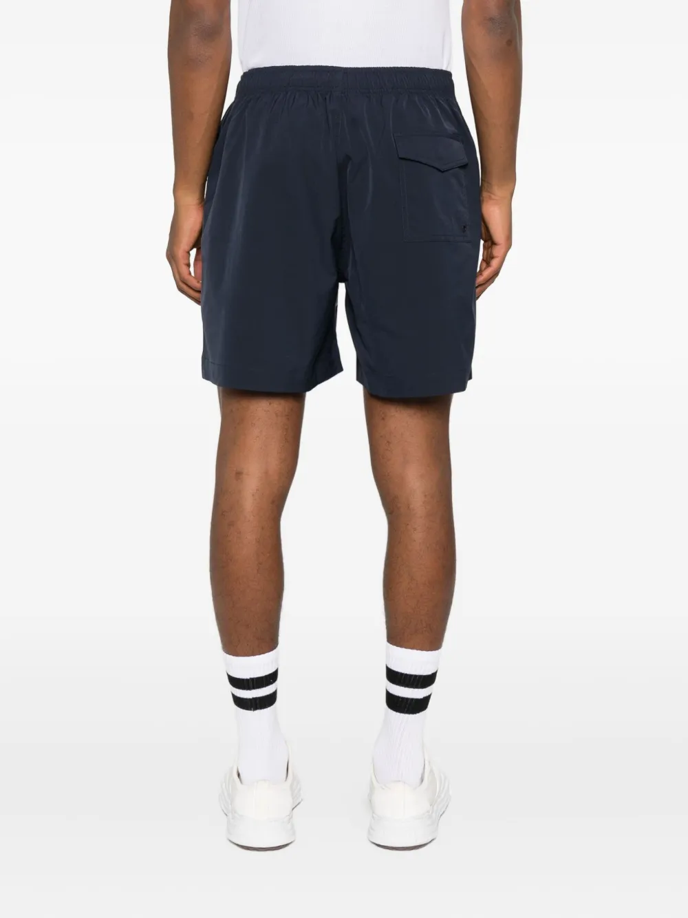 Purple Brand Shorts met vlammenprint Blauw