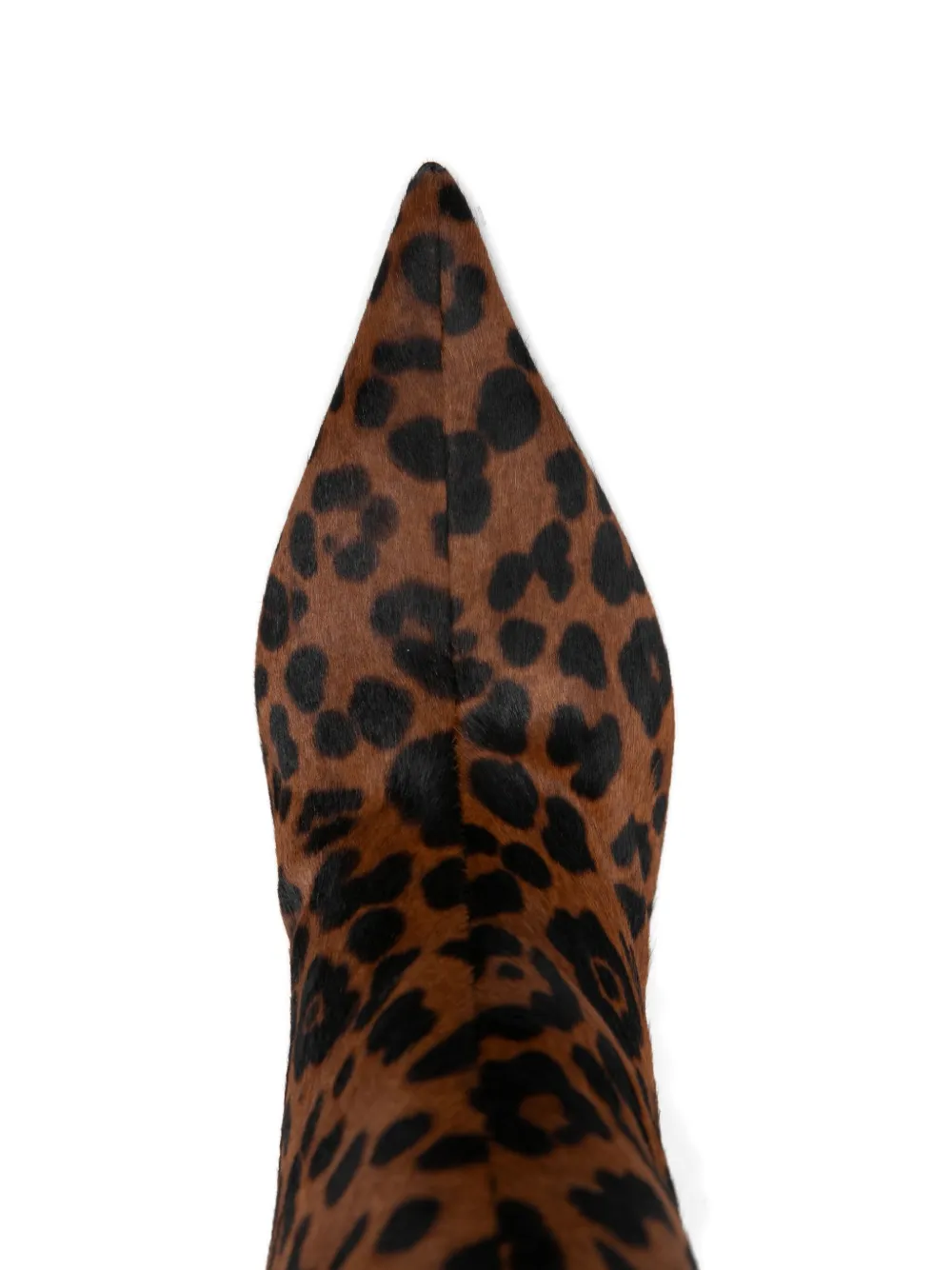 Amina Muaddi 60mm Fiona Pointed-toe Boots In Brown