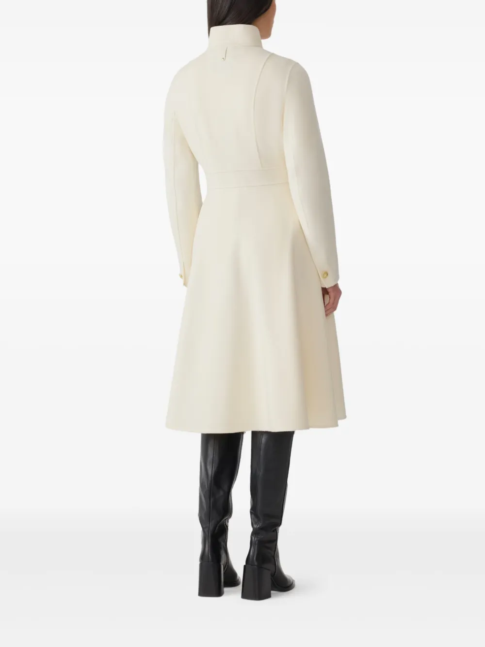 Annia Button-Detail Coat